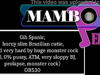 that horny slim brazilian cutie gets fucked hard anally by monster cock with sloppy atm blowjob