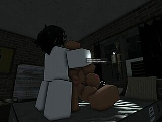 Bent over doggystyle in the roblox apartment game tempts deeper thrusts