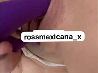 beautiful mexican rossmexicana rides dildo deep solo style