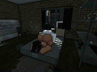 Bent over doggystyle in the roblox apartment game tempts deeper thrusts