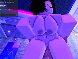 Teasing personal playmate while slutty princess watches Roblox condo antics