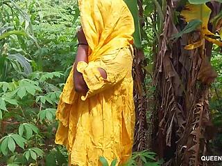 ranch landlady rides big black cock hard during farm inspection fuck