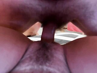 amateur milf's hairy tight pussy stretched by huge cock cumshot