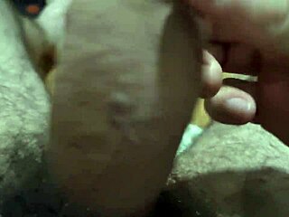 muscular hairy bear strips outdoor ripping clothes for public armpit tease