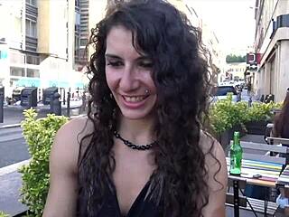 laura the sportive french brunette milf slut shakes big ass lingerie tease