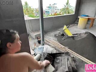 Street Submissive Slut Bound Fucked Rough Construction Site