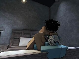 oh man having rough roblox sex with this hot demon girl her big ass bouncing on my monster cock