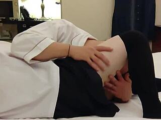 sailor uniform teen's wet pussy teased hard