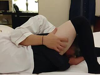 sailor uniform teen's wet pussy teased hard