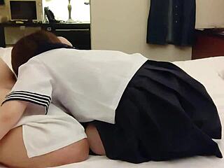 sailor uniform teen's wet pussy teased hard