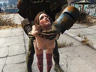 think you can handle mutant cock bending her over in stockings doggystyle?