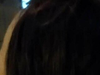 brunette performer demonstrates expert deepthroat techniques on massive shaft