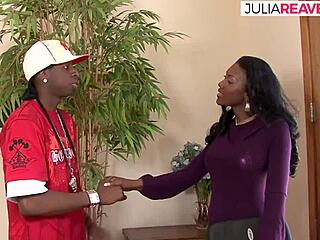 She's showing him the apartment but he's eyeing her huge pussy for a hardcore pounding