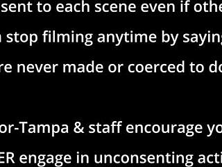 Tyler Lynn's Intimate Stethoscope Exam in Latex and Sneakers Backstage