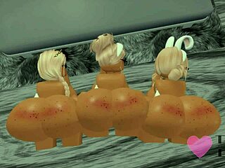 3 roblox sluts get fucked hard