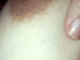 milf slut milks her balloon tits into hot creamy nipple latte fetish stream