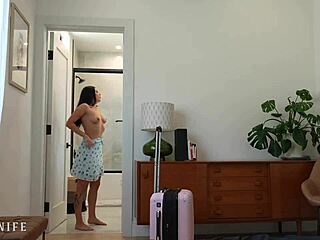 british stepsis gal ritchie skips panties in bed