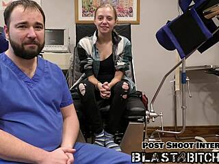 ava siren in latex gloves slurps cock backstage then shaved pussy missionary creampie pov