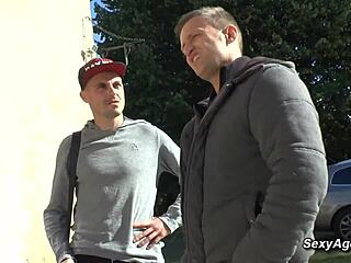 busty blonde milf teases double pounding