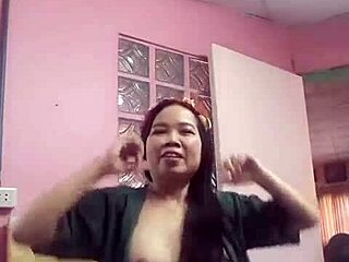 homemade asian fuck doll shakes her ass dancing before hardcore pounding
