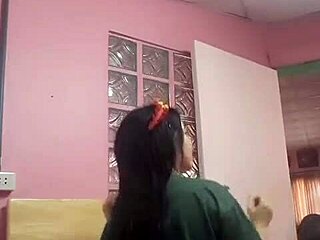 homemade asian fuck doll shakes her ass dancing before hardcore pounding