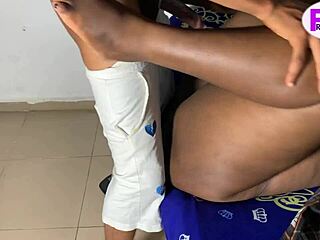 big ass ebony maid shakes cheeks doggystyle bent over for boss husband quickie pounding