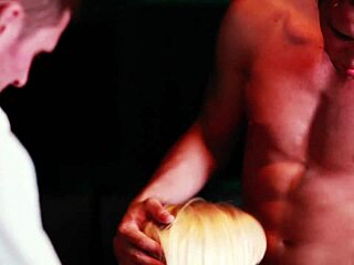 yo these glamour babes in quickie threesome suck cock blowjob then cumshot facials everywhere