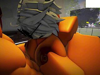 Roblox slut slurps big cock deepthroat then bareback missionary creampie hardcore gay pump