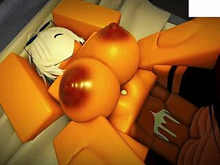 Roblox slut slurps big cock deepthroat then bareback missionary creampie hardcore gay pump