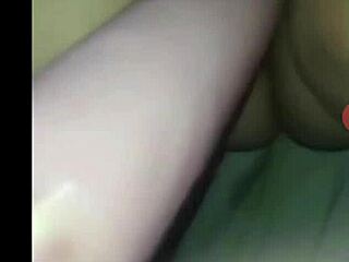 Wife Stretches Wet Pussy with Huge 10 Inch Dildo