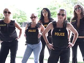 beat cops flip cory chase for reverse anal gangbang pounding her milf holes raw