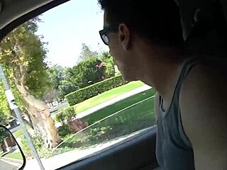 wanna watch her lay back on that leather couch while he slides into her shaved fat pussy?