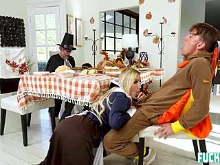 Mother-In-Law Fucks Family Hard Before Holiday Feast