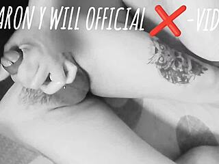 Yo, jerking my tattooed punk neighbor's cock with my legs wrapped around when his wife's gone, total slut vibes 😈💦🍆