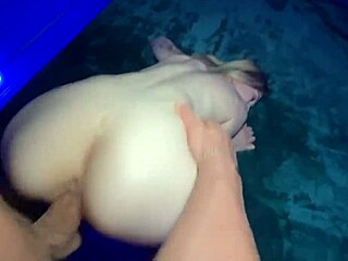 blonde bombshell slurps my monster cock sloppy deepthroat then rides rough till cum in mouth pov