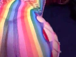 Round pink lingerie ass shakes seductively