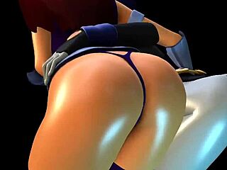 Starfire Raven big 3D cartoon ass shake