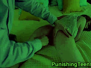 Teen Bound and Gagging on Monster Cock Deepthroat