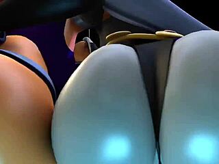 Starfire Raven big 3D cartoon ass shake