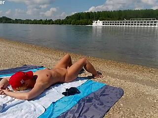 Ariela Rider Flashes Tits and Rides Publicly on Danube