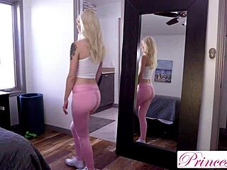 megan holly rides stepdaddy's cock poolside craving his creampie deep inside