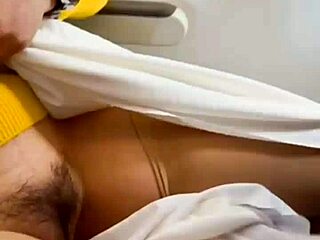 Vietnamese Loli Fingers Wet Pussy in Mid-Air Thrill