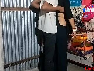 Indian Wife in Black Dress Fucked Hard Anal Doggystyle by Lover! Webcam Heat?