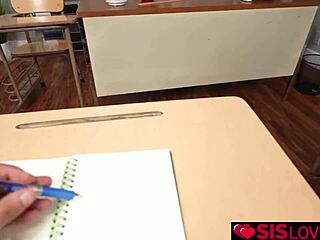 Aubree valentine and austin pierce seduce teacher katie morgan with big tits 3some classroom taboo lick