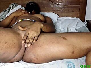 my fat ebony pussy so wet love his big black cock groping me deep 😩💦