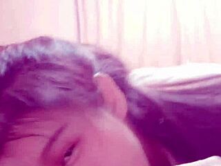 Bound babe licks feet in bdsm bondage before blowbang cum swap frenzy