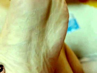 Bound babe licks feet in bdsm bondage before blowbang cum swap frenzy