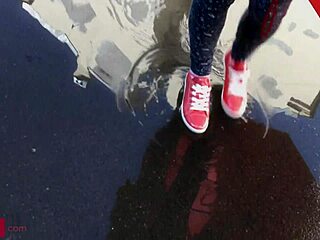 flexible blonde babe bends for intense ass pounding