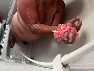 girl next door's chubby bbw shower... those fat tits bounce 3x hotter!! 🚿💦
