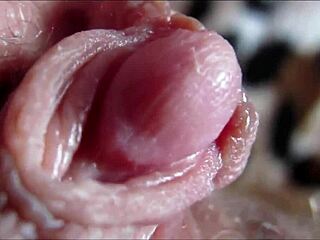 extreme closeup throbs on my massive pulsating clit head!